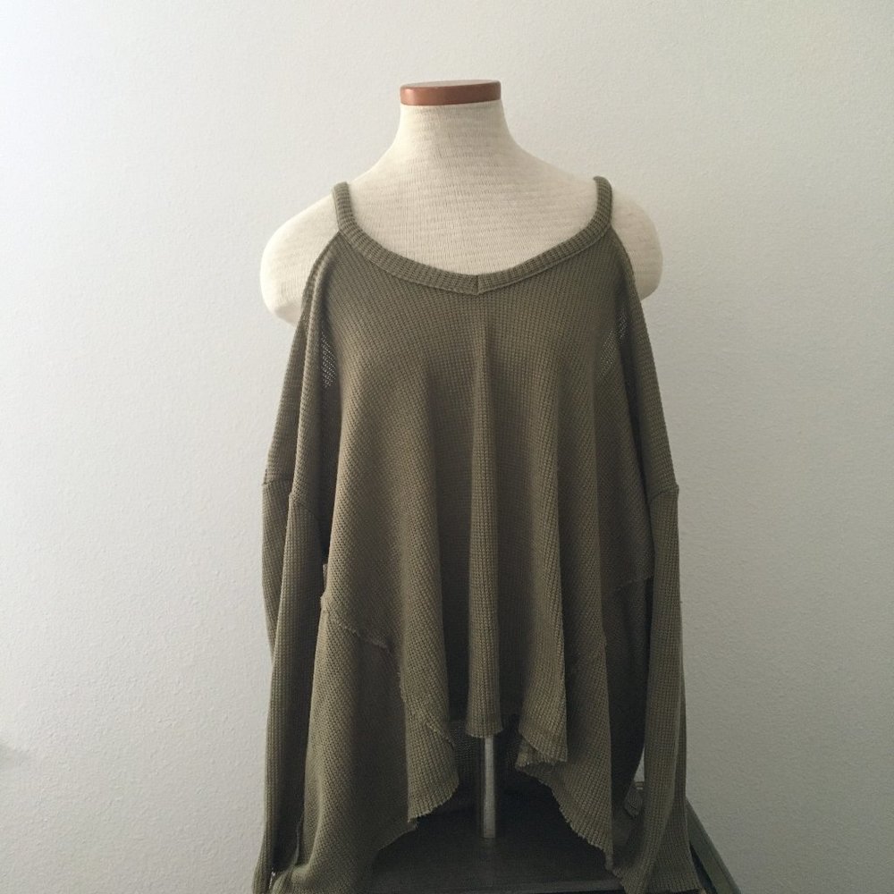 Anthropologie: Deletta Cold Shoulder Sweater